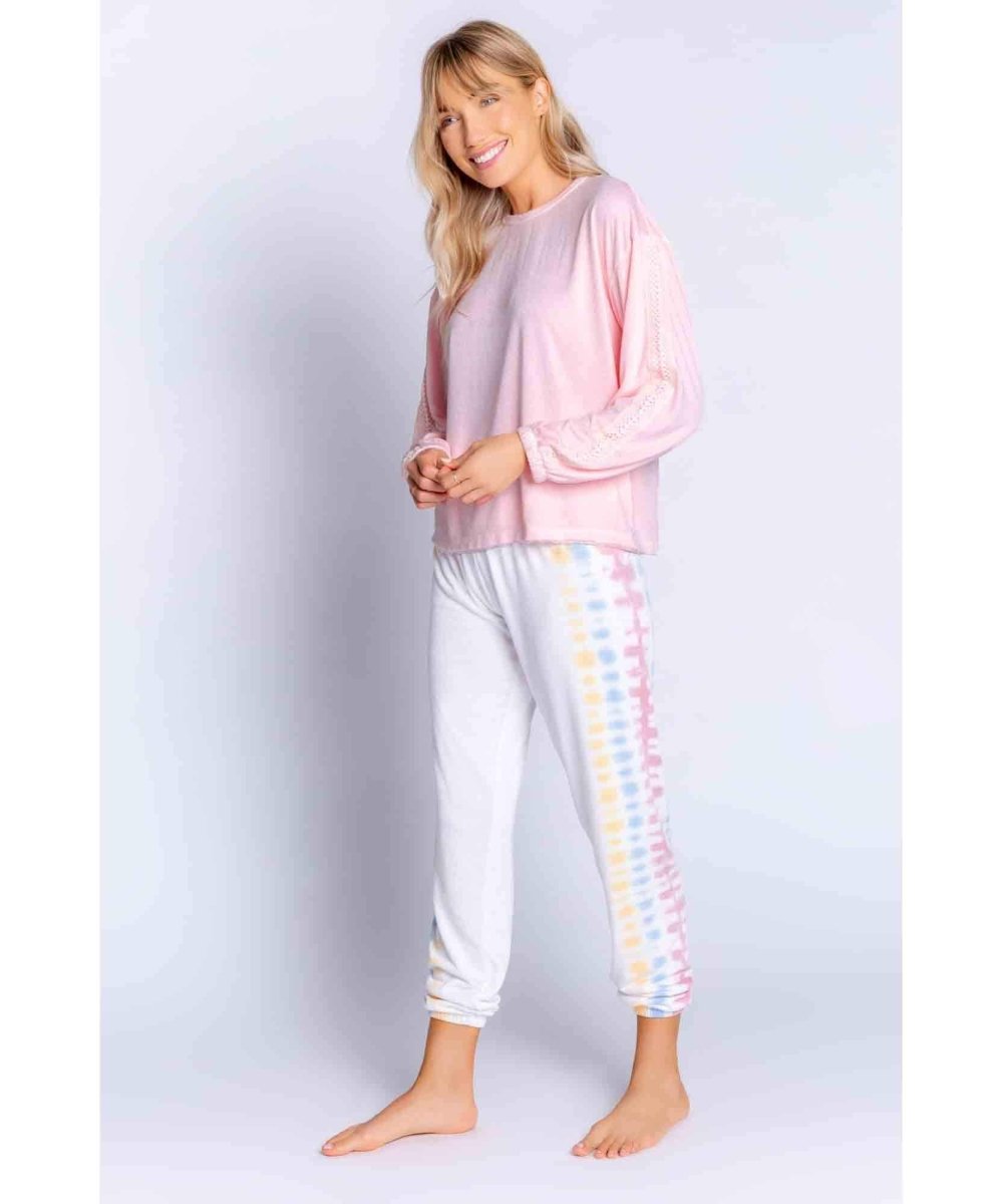 Sunset Hues Banded Pant - PINK ARROWS