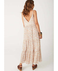 Sunshine Bandit Strappy Gown Desert Sage - PINK ARROWS