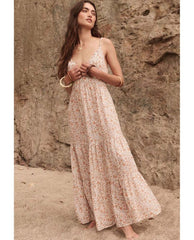 Sunshine Bandit Strappy Gown Desert Sage - PINK ARROWS