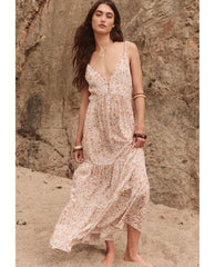 Sunshine Bandit Strappy Gown Desert Sage - PINK ARROWS