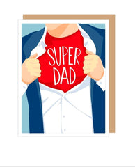 SUPER DAD Father's Day Card - PINK ARROWS