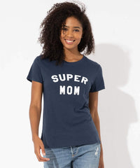 Super Mom Tee - PINK ARROWS