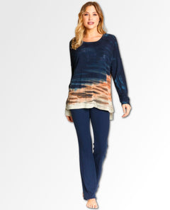 Super Rad Tunic Sweatshirt Vespertine - miamidrugpossession