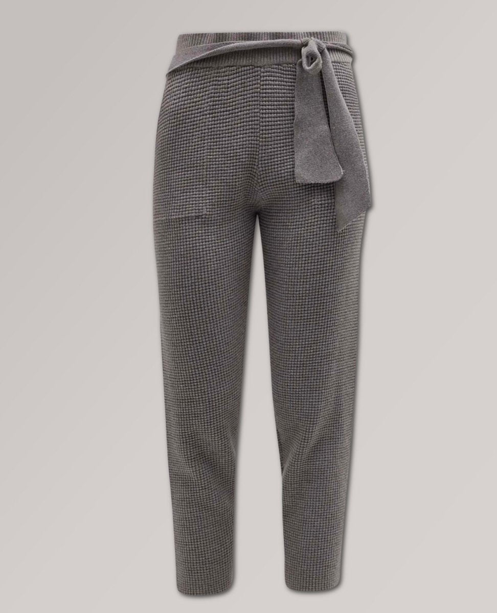 Supersoft Sweater - Knit Waffle Sweatpants Dark Heather - miamidrugpossession