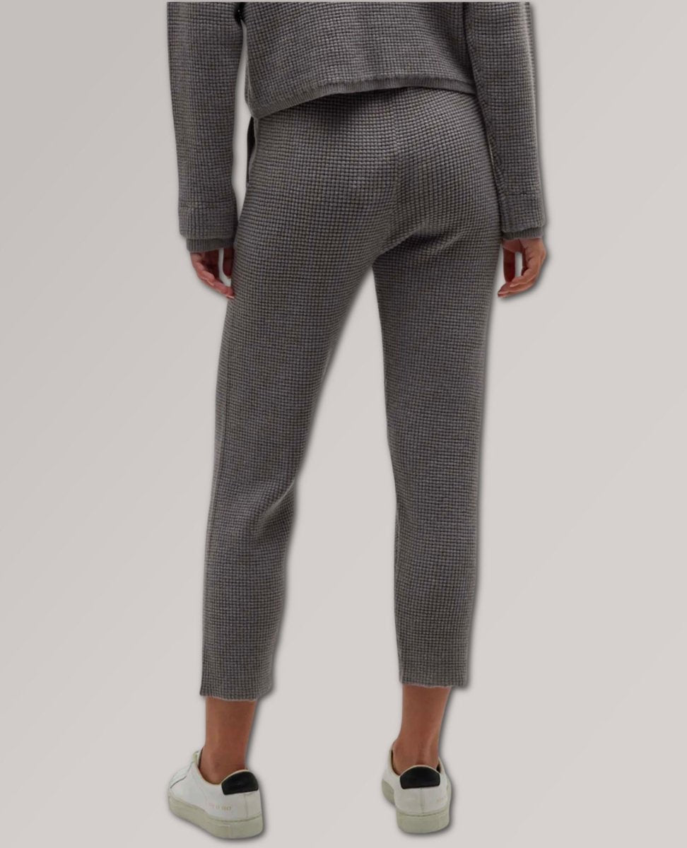 Supersoft Sweater - Knit Waffle Sweatpants Dark Heather - miamidrugpossession