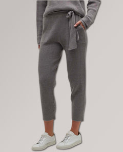 Supersoft Sweater - Knit Waffle Sweatpants Dark Heather - miamidrugpossession