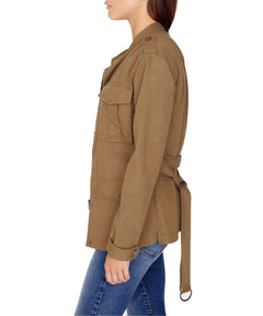 Surplus Cotton Blend Belted Jacket - miamidrugpossession