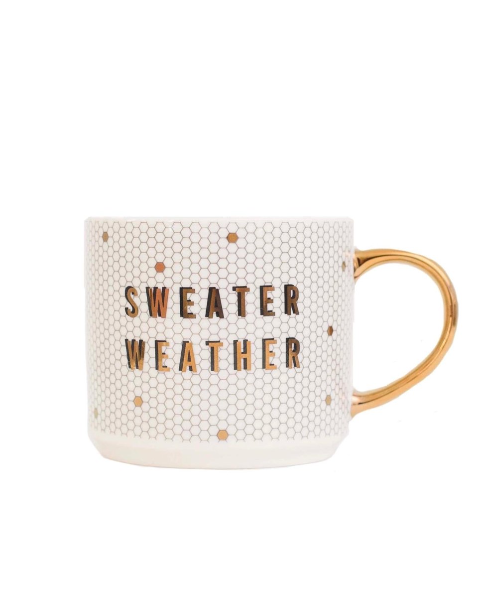 Sweater Weather Tile Coffee Mug - miamidrugpossession