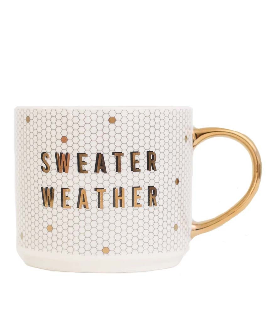 Sweater Weather Tile Coffee Mug - miamidrugpossession