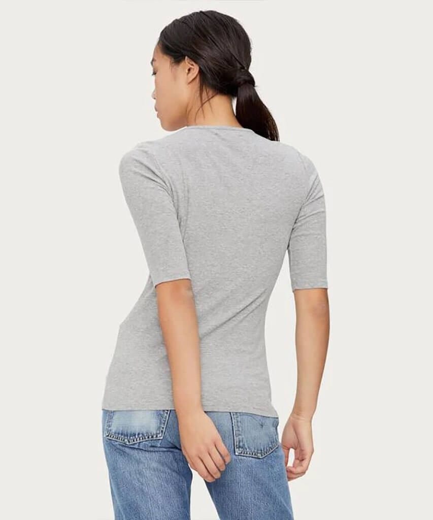 Tara Ultra Rib Elbow Sleeve Grey - miamidrugpossession