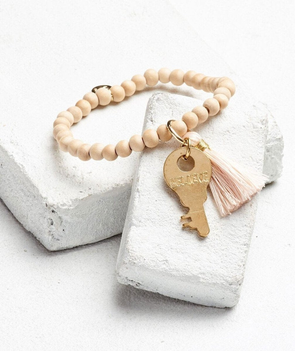 Tassel Bracelet, Natural - miamidrugpossession