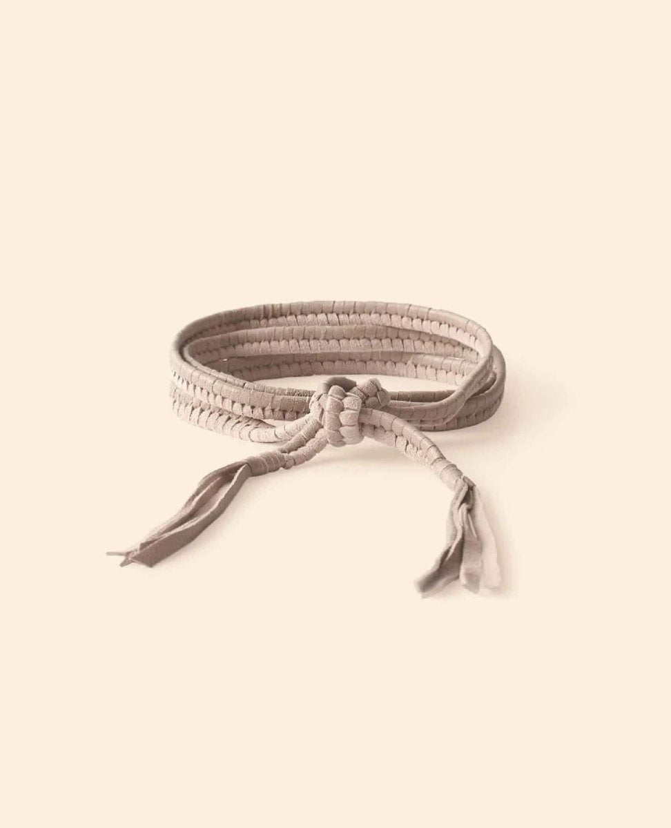 Taupe Grey Treva Belt - PINK ARROWS