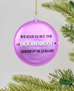 Taylor Swift Christmas Lights Ornament - PINK ARROWS