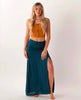 Teal Maxi Skirt - miamidrugpossession