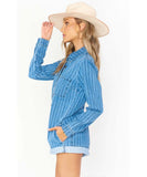 Tegan Jumper Navy Indigo Stripe - clearpathherbicide