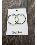 Terra - cotta Blue Hoops - miamidrugpossession