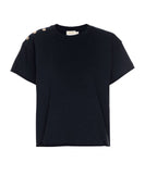 Terrin Snap Tee Indigo - miamidrugpossession