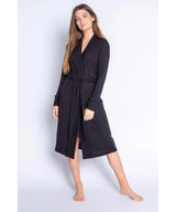 Textured Basics Robe Black - clearpathherbicide