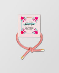 Thank You Gifts Elastic Hair Ties Assorted - PINK ARROWS