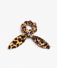 The Bebe Scrunchie Tie Leopard Velvet - PINK ARROWS