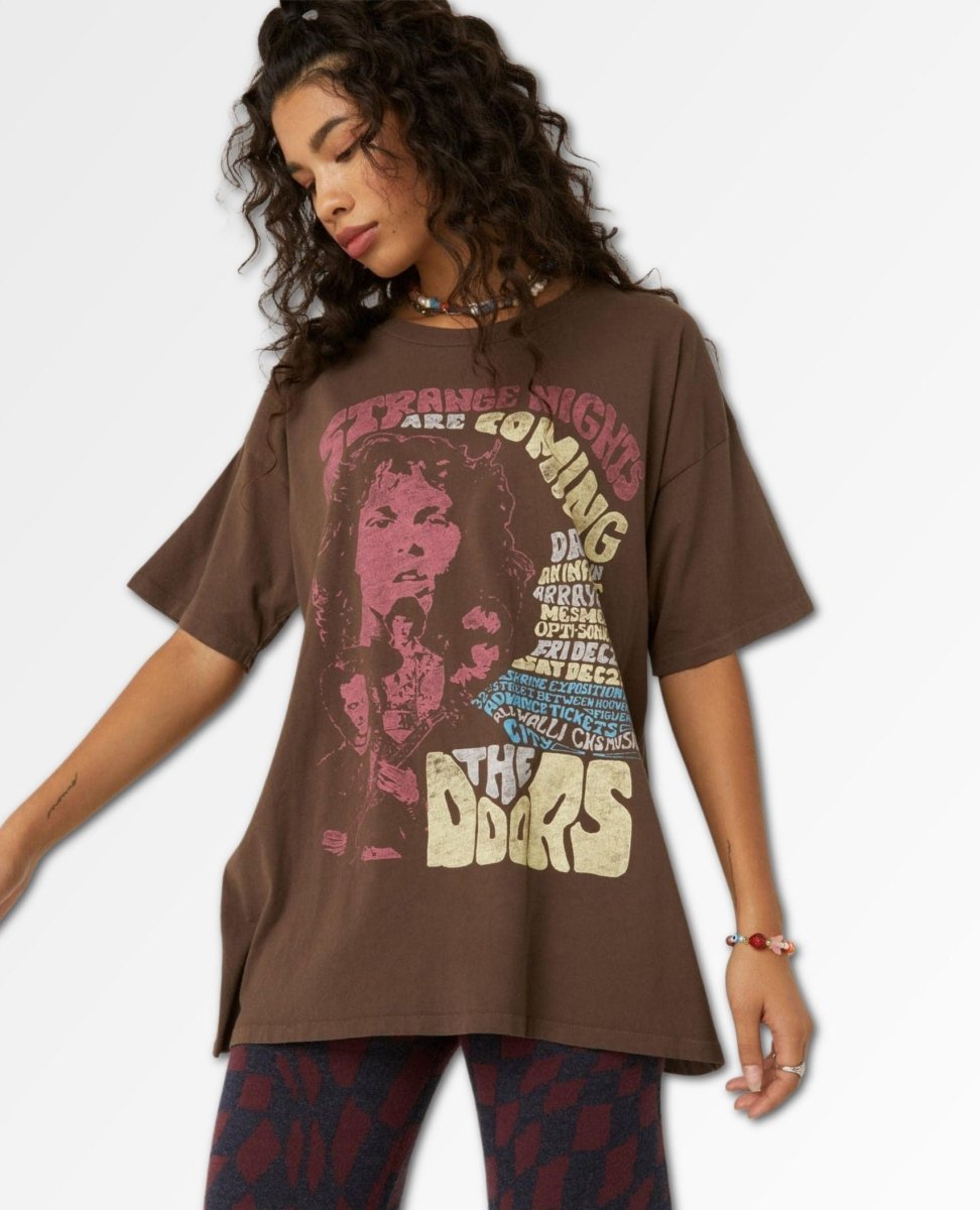 The Doors Strange Nights Boyfriend Tee - clearpathherbicide