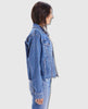 The Drifter Cut Denim Jacket Bloom and Doom - miamidrugpossession