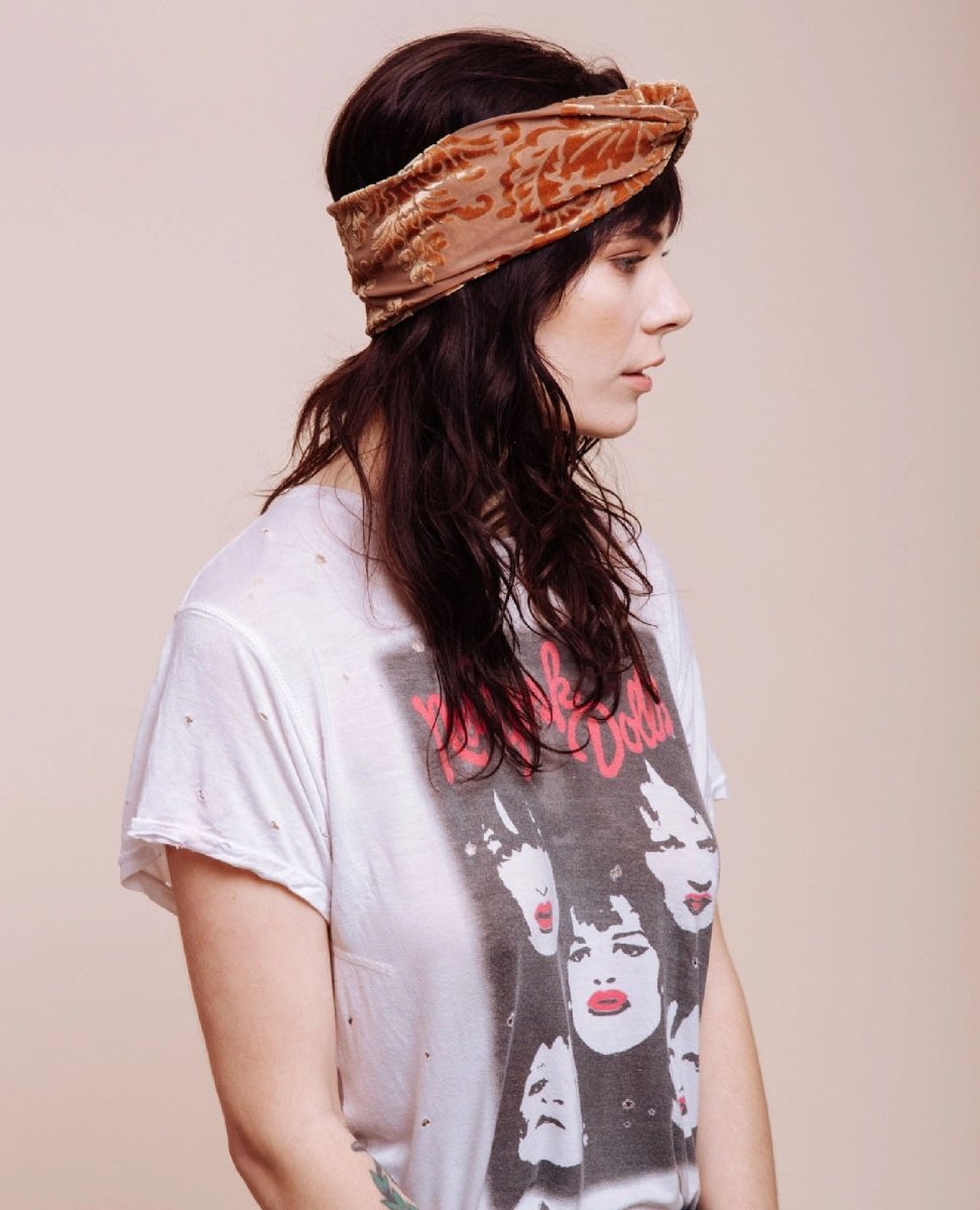 The Hendrix Gold Turban Headband - miamidrugpossession