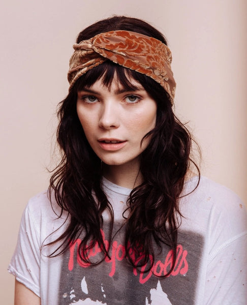 The Hendrix Gold Turban Headband - clearpathherbicide