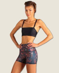 The Joey Yoga Short in Festival Denim - PINK ARROWS