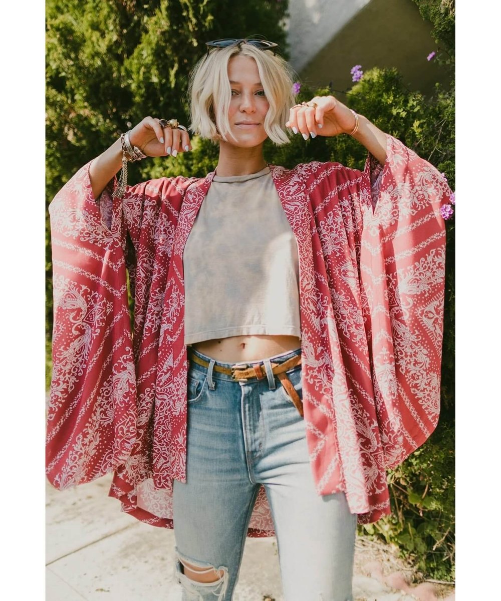 The Lady Kimono Ruby Calalily - miamidrugpossession