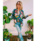 The Luna Blouse Rose Garden - miamidrugpossession