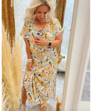 The Margot Caftan Golden Motley - miamidrugpossession