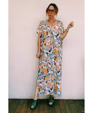 The Margot Caftan Golden Motley - miamidrugpossession