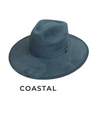 The Mojave Fedora Coastal Blue - PINK ARROWS