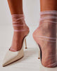 The Moment Sheer Socks Pink - miamidrugpossession