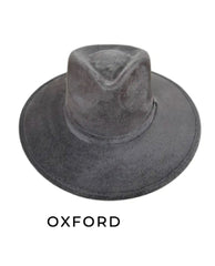 The Nomad Fedora Oxford Grey - PINK ARROWS