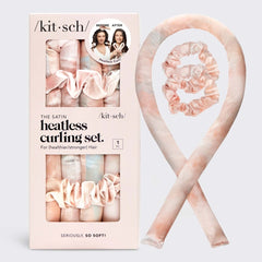 The Satin Heatless Curling Set - PINK ARROWS