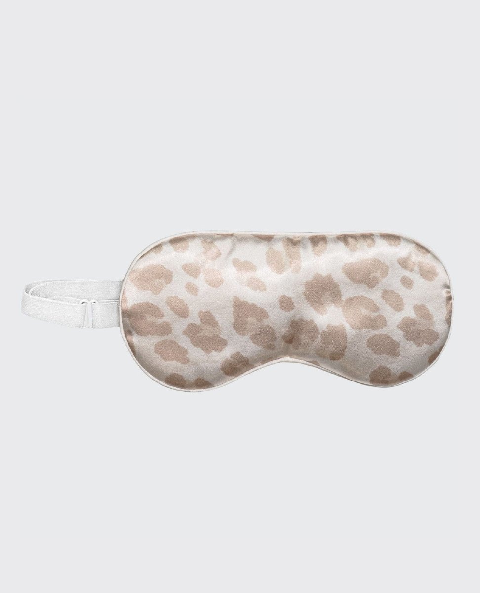 The Satin Sleep Eye Mask Leopard - PINK ARROWS