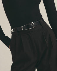 The Statement Belt Black Nickel - PINK ARROWS