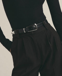 The Statement Belt Black Nickel - PINK ARROWS