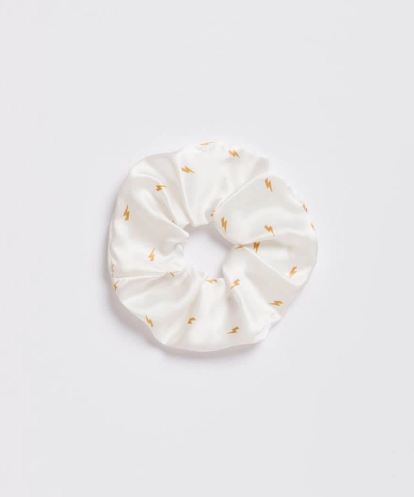 The Thunders White Silk Scrunchie - clearpathherbicide