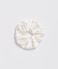 The Thunders White Silk Scrunchie - miamidrugpossession