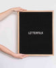 The Writer Oak Letter Board - PINK ARROWS