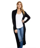 Thermal L/S Shawl Cardigan Black - miamidrugpossession