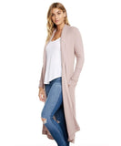 Thermal L/S Shawl Cardigan Rose - miamidrugpossession