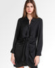 Tie Curious Dress Black - miamidrugpossession