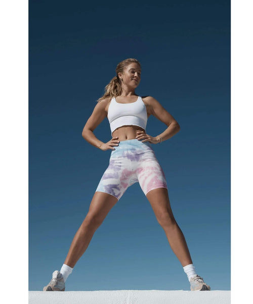 Tie Dye Biker Short Pastel Swirl - clearpathherbicide