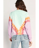 Tie Dye Varsity Crew Mint Combo - miamidrugpossession