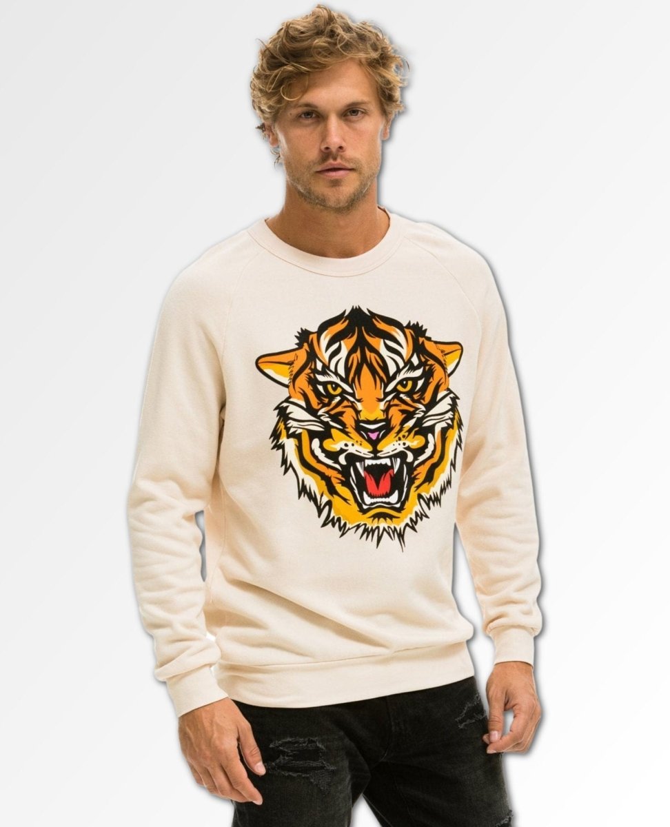 Tiger Print Crew Almond - miamidrugpossession