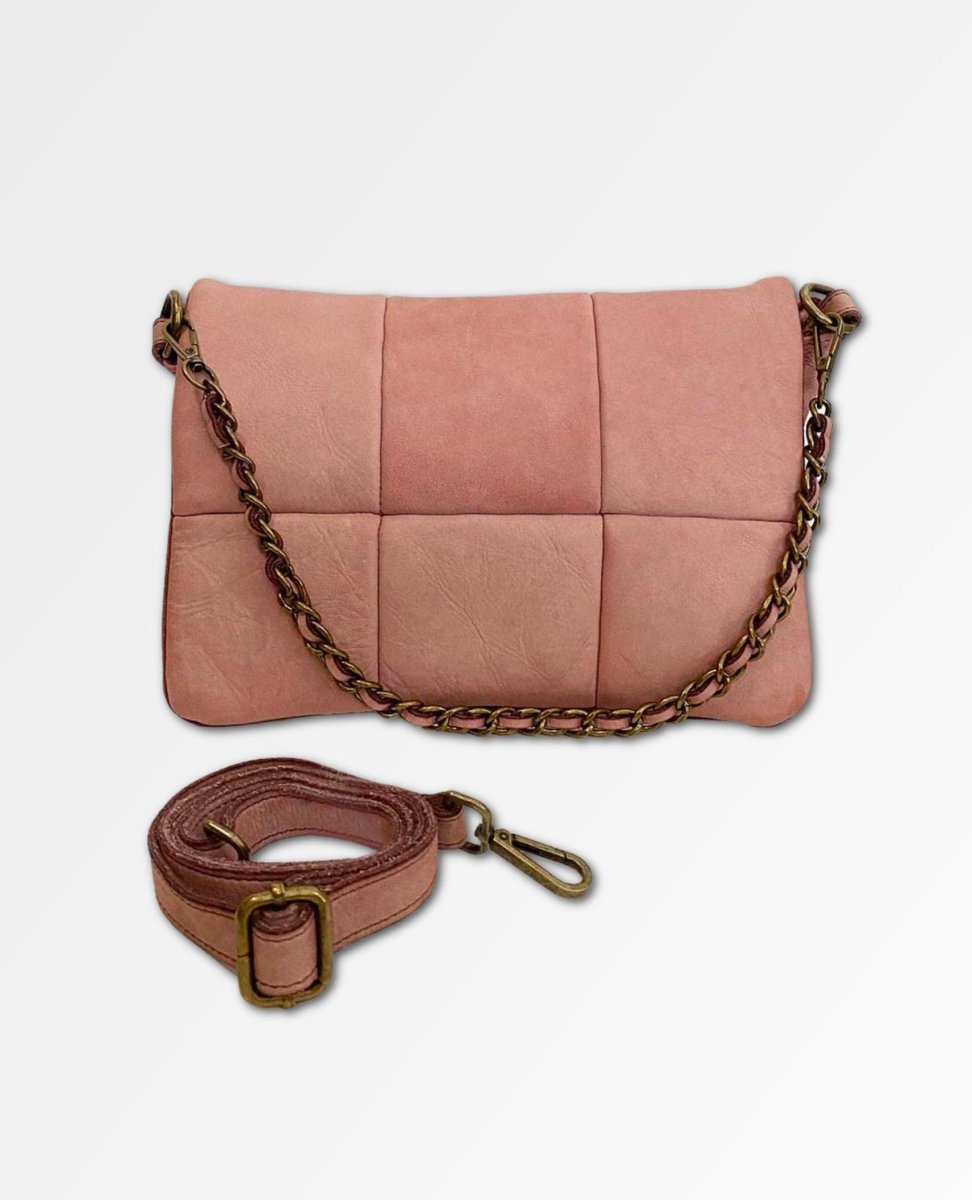 Tina Quilted Shoulder Crossbody Pink - miamidrugpossession